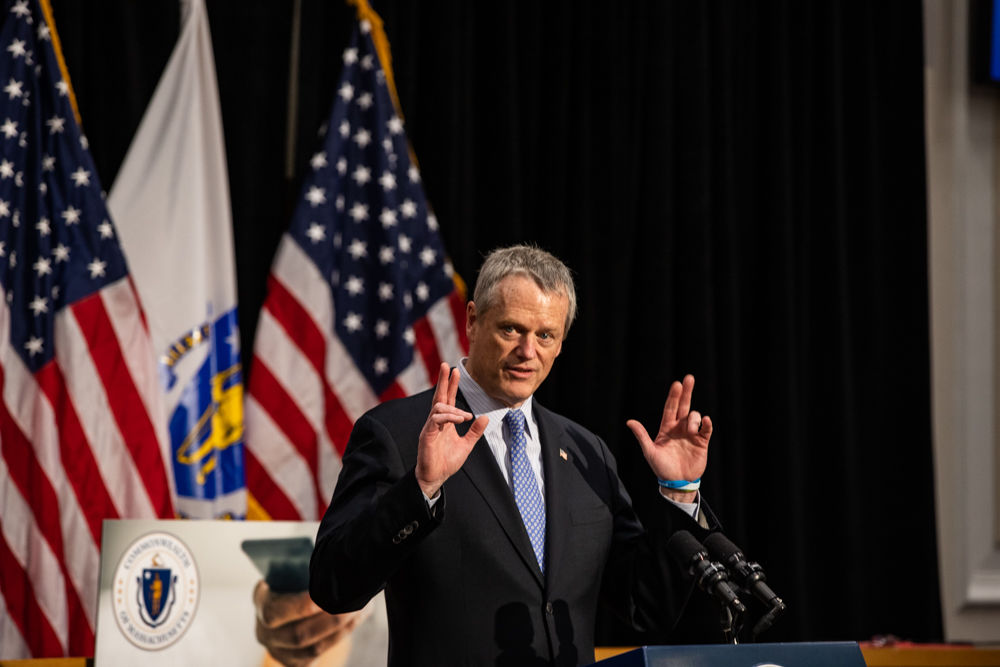 Baker allows some businesses rto re-open -- with limits